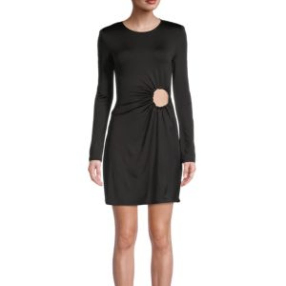 DANIELLE BERNSTEIN Ruched O-Ring Dress